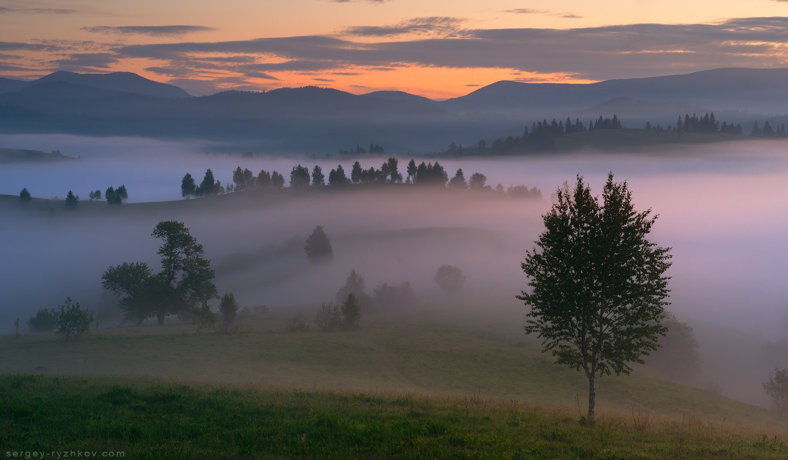 Карпаты, природа, горы, утро, туман, пейзаж, landscape, carpathians,, Сергей Рыжков