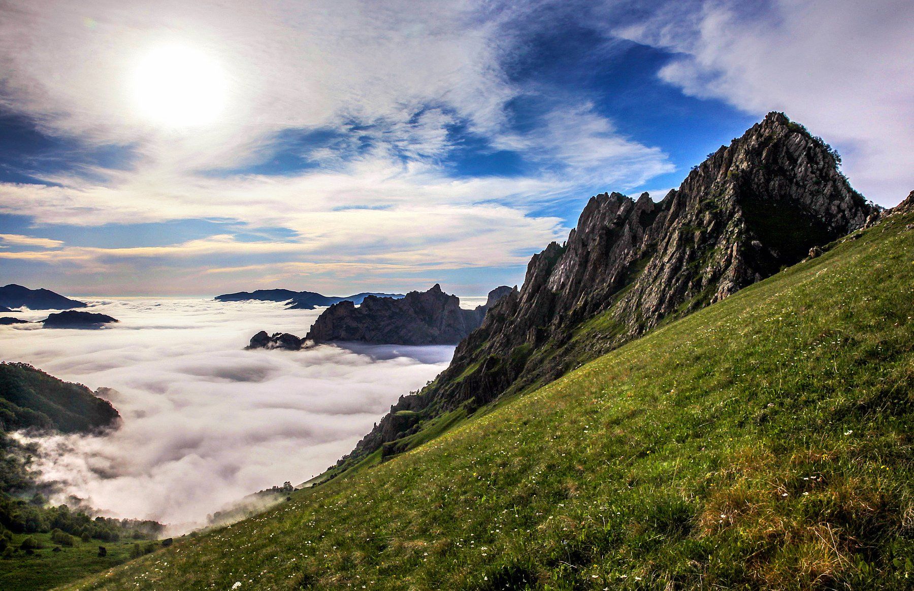 горы северного кавказа,лето,туман, Marat Magov