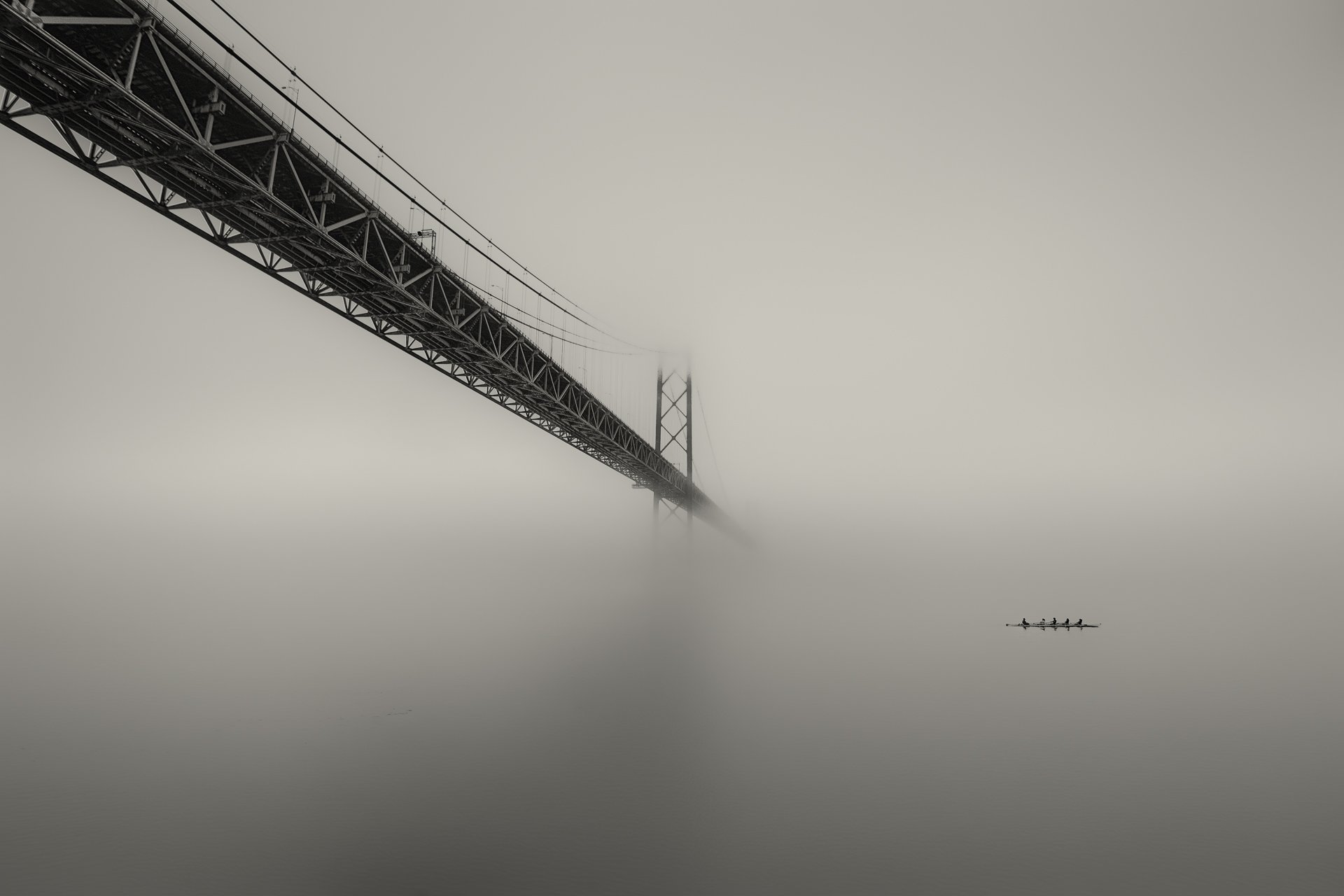 Lisboa, Portugal, Europe, Portugal, Nikon D810, D810, Nikon, Finart, People, river, Tagus, Fog, Bridge, Hugo Só