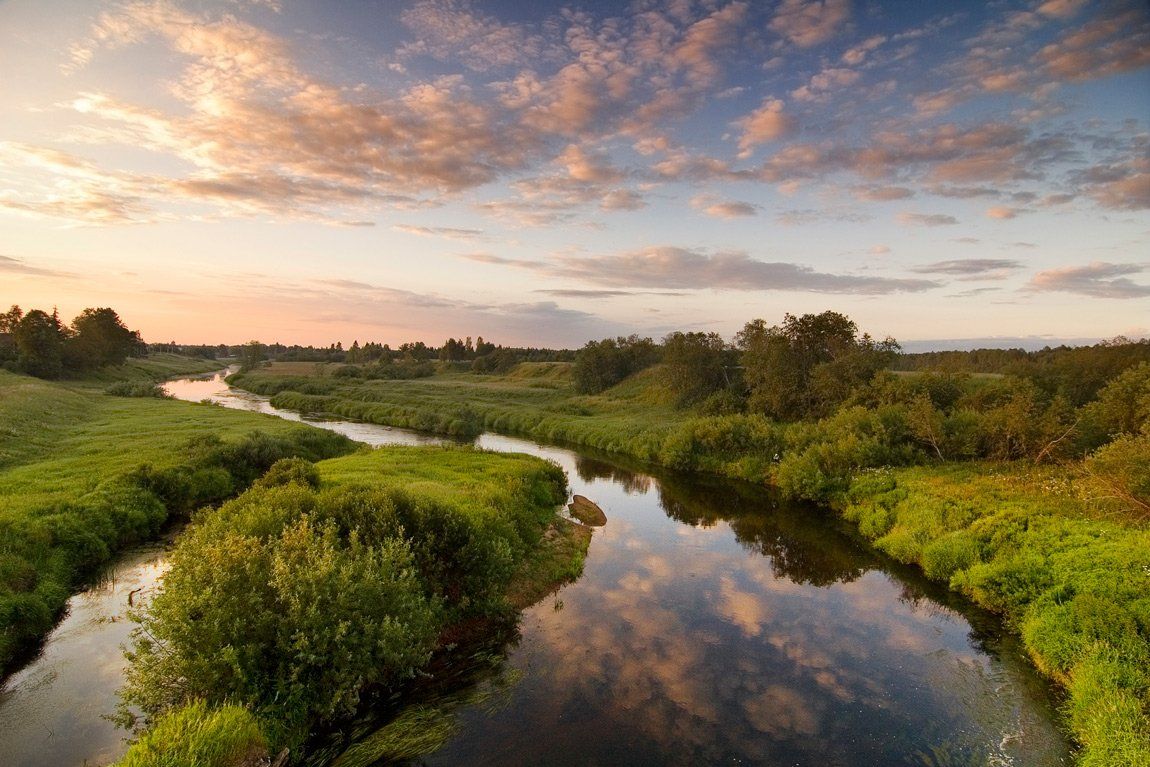 река,речка,пролетая над рекой,оредеж, Александр Алексеев