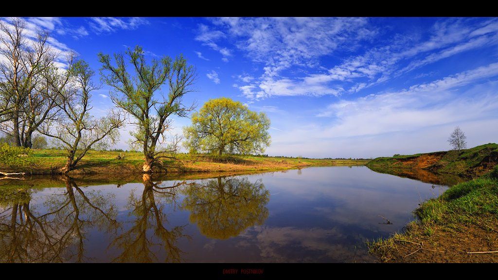 пейзаж, , природа, весна, река, небо, панорама, Dmitry Postnikov