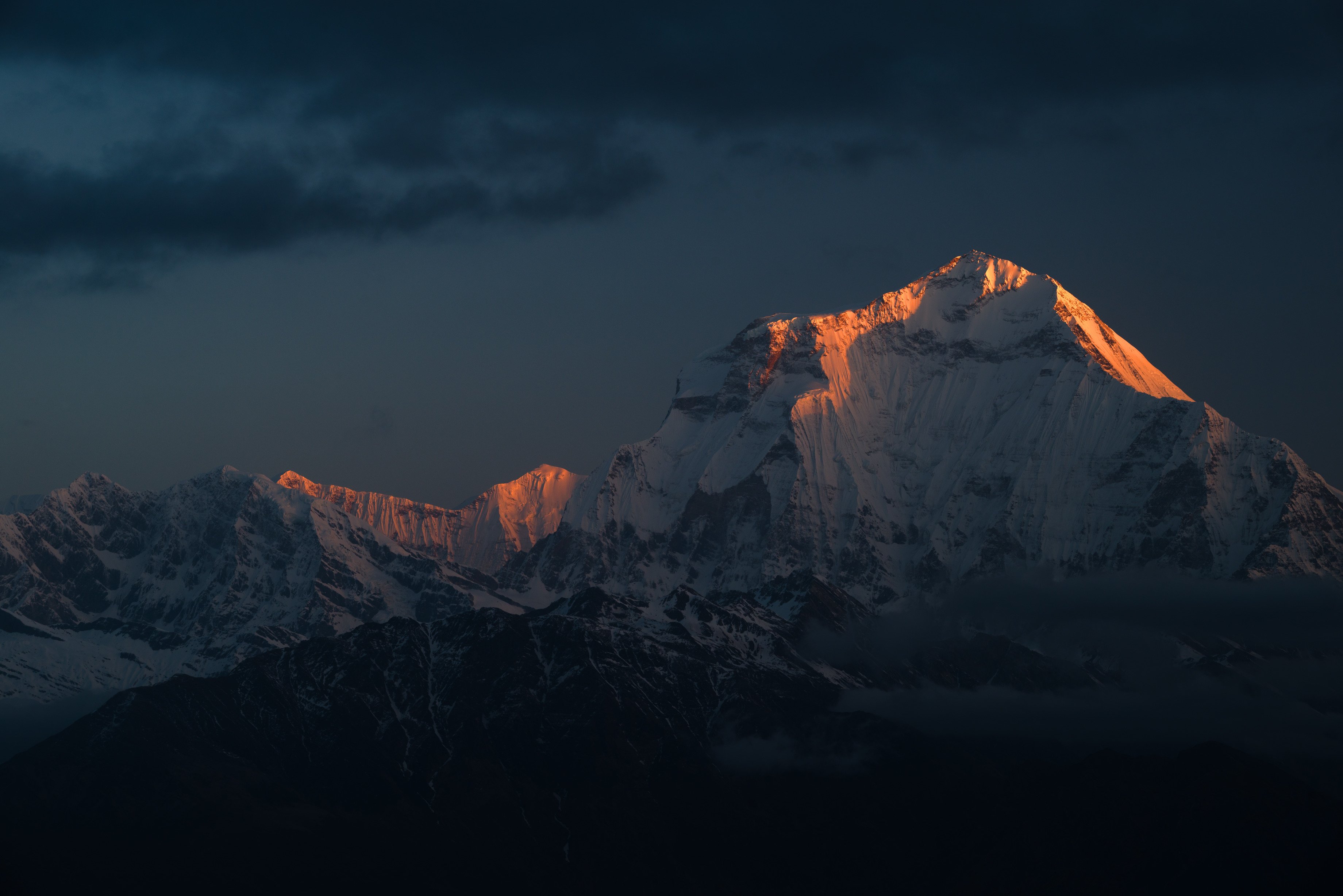 непал, гималаи, дхаулагири, горы, рассвет, nepal, Александр  Равин