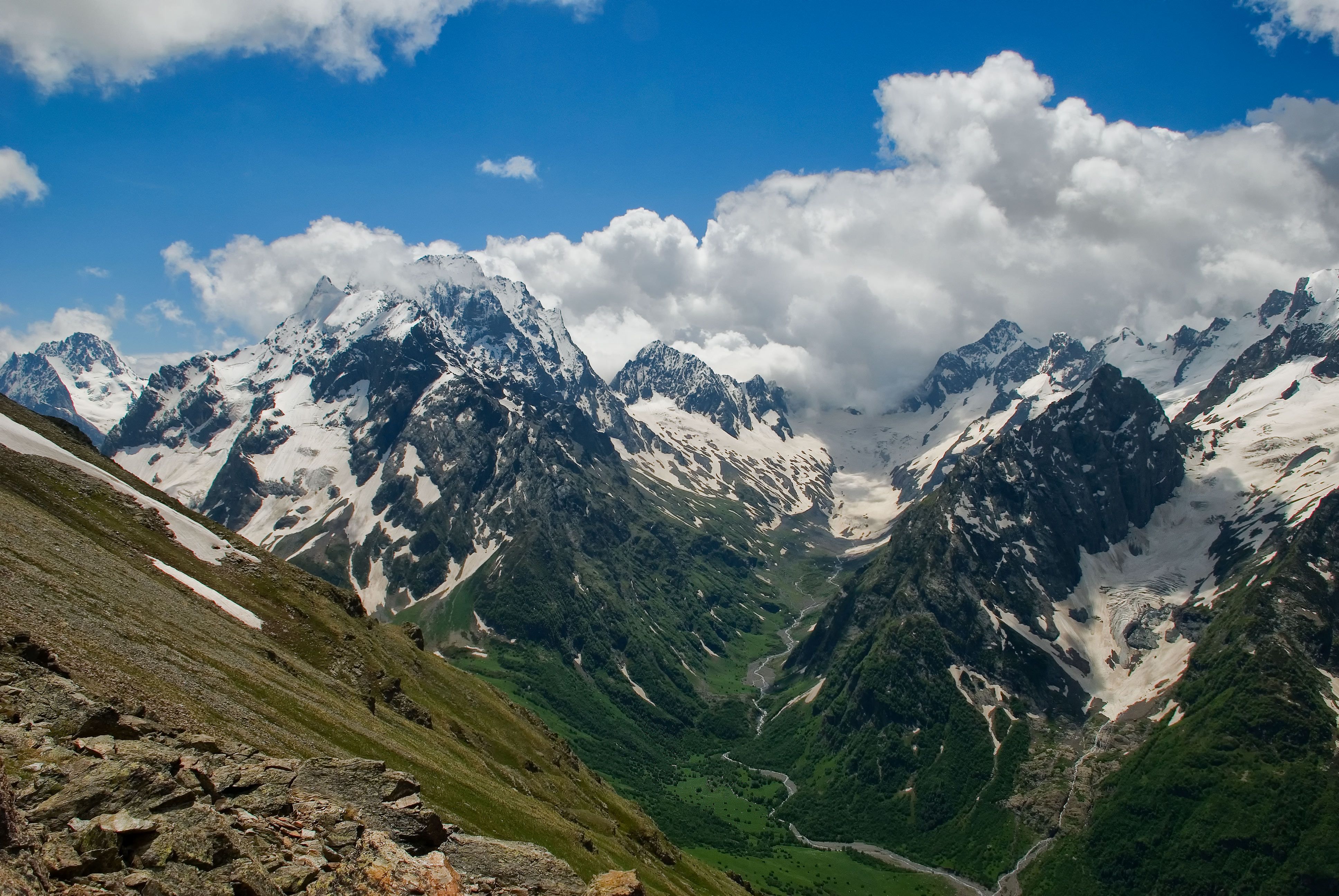 Домбай в начале мая фото