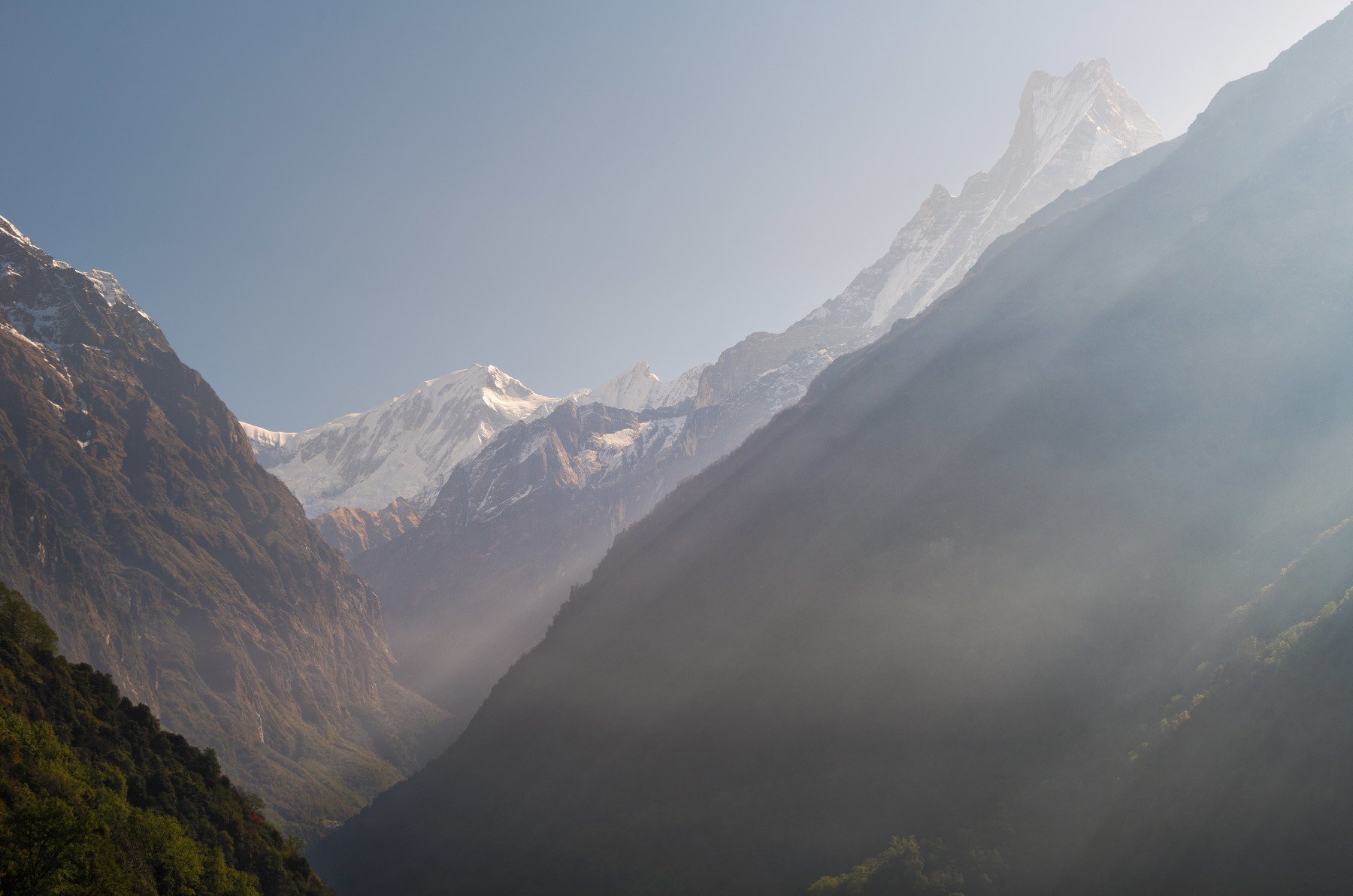 nepal, himalayas, macchapucchre, annapurna, mountains, Александр  Равин
