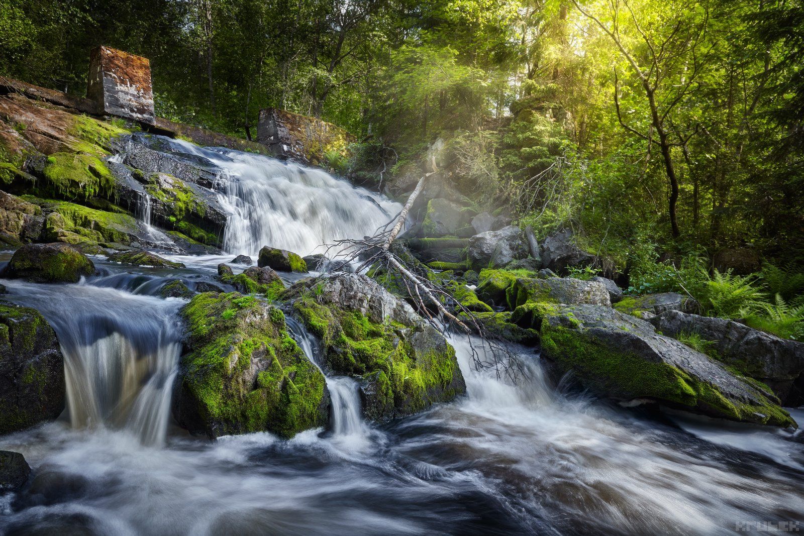 карелия, водопад, пейзаж, природа, север, KrubeK