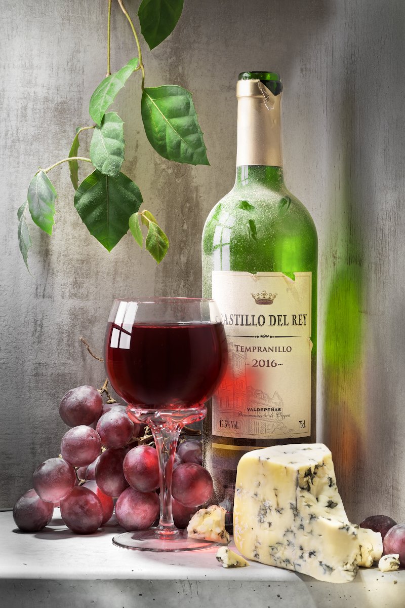 вино, бокал, патина, сыр, рокфор, виноград, настроение, стекло на просвет, растение, отражение, Tom Fincher
