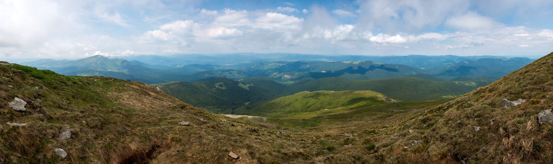говерла, карпаты, горы, вершина, панорама, Анна Иванова