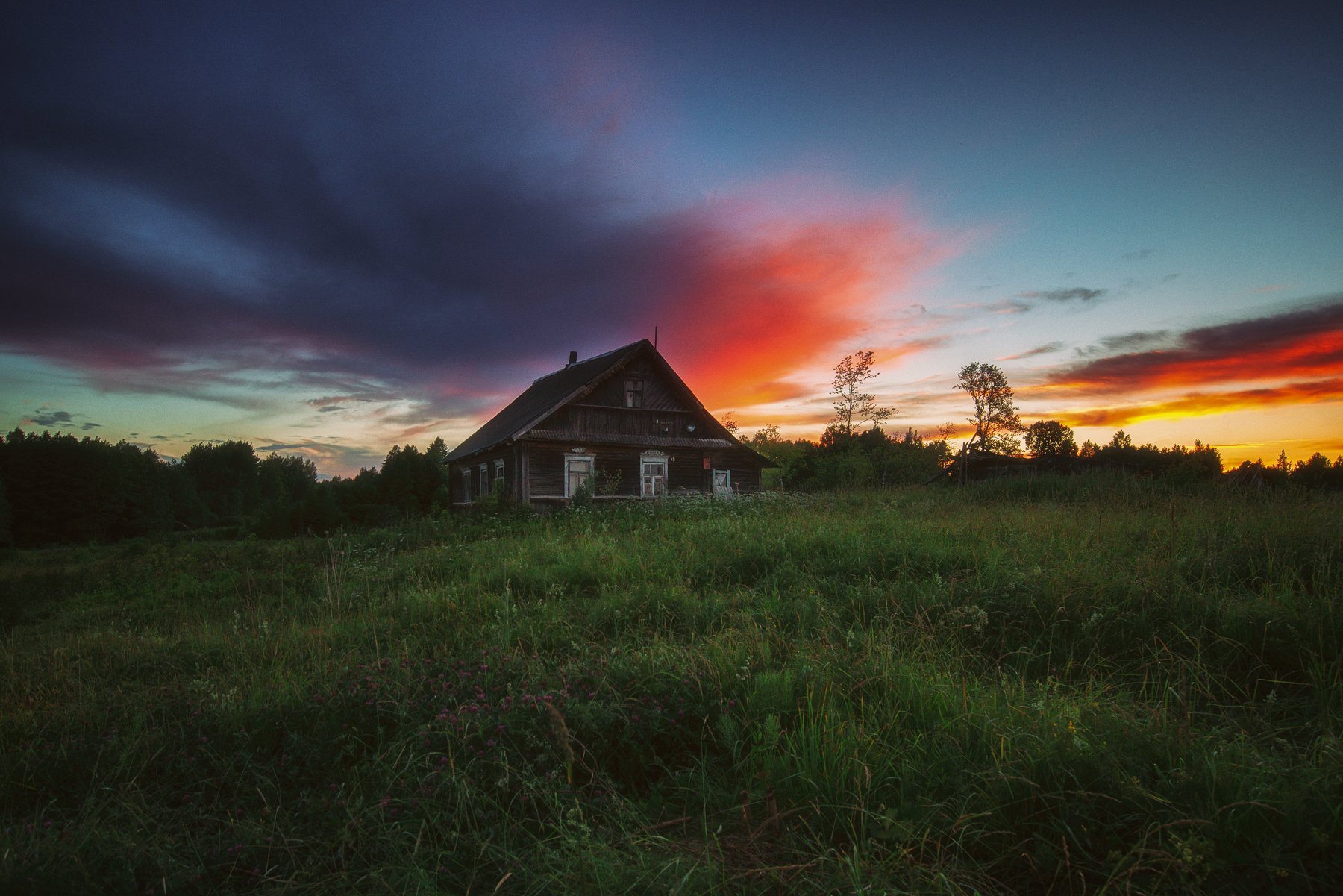 landscape#sunset#house#summer, Olegs Bucis