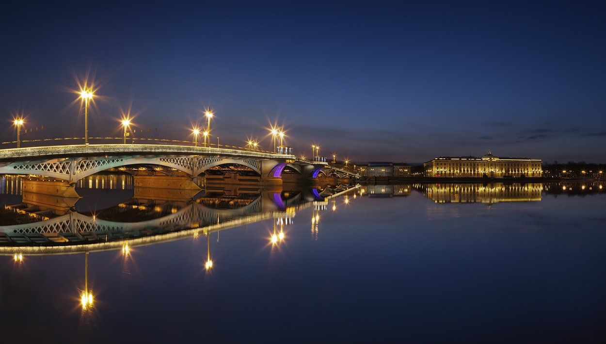 санкт-петербург, благовещенский мост, академия художеств, нева, панорама, EGRA : ЕГРА