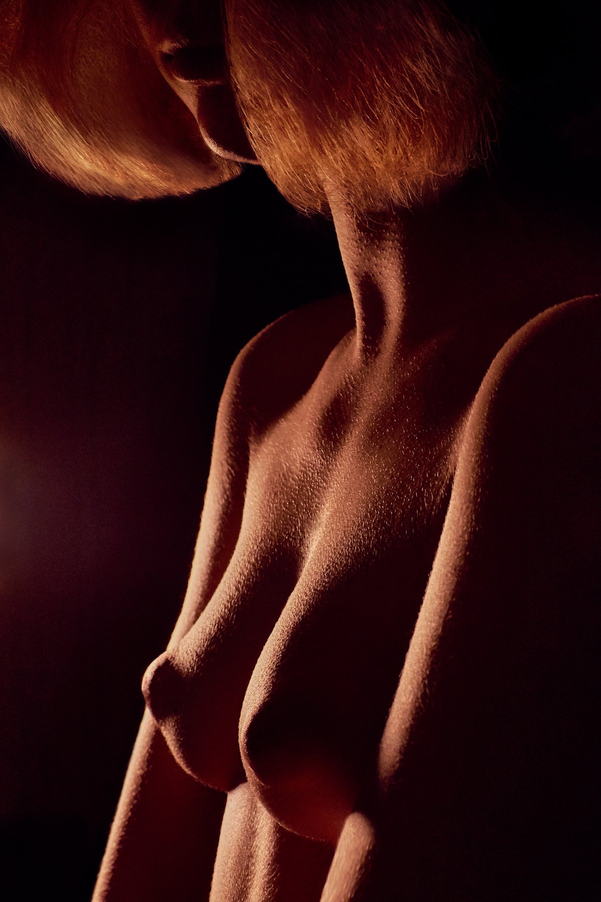 nude, ню, монохром, чб, чернобелое, naked, spotlight, nu, model, girl, dark art, Александр Брент