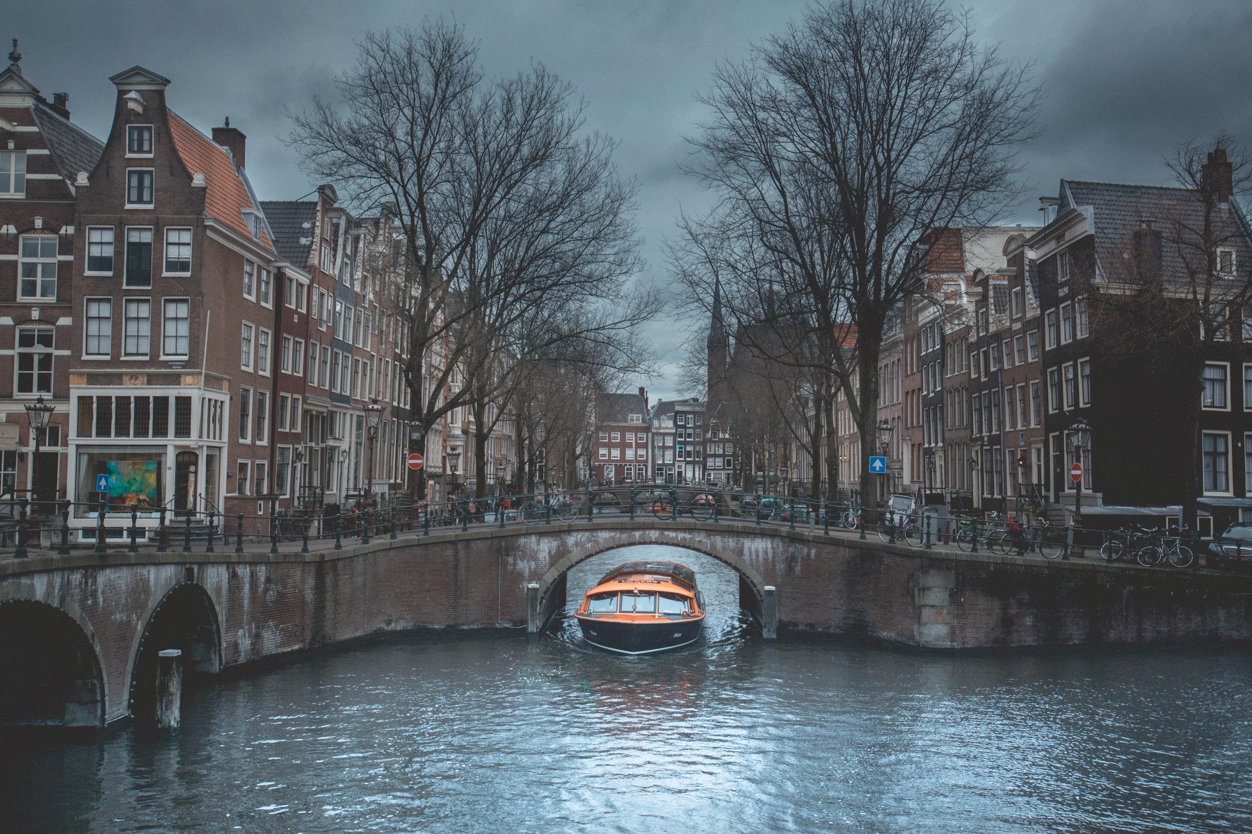 street, trip, Amsterdam, blue, architecture, city , Arek