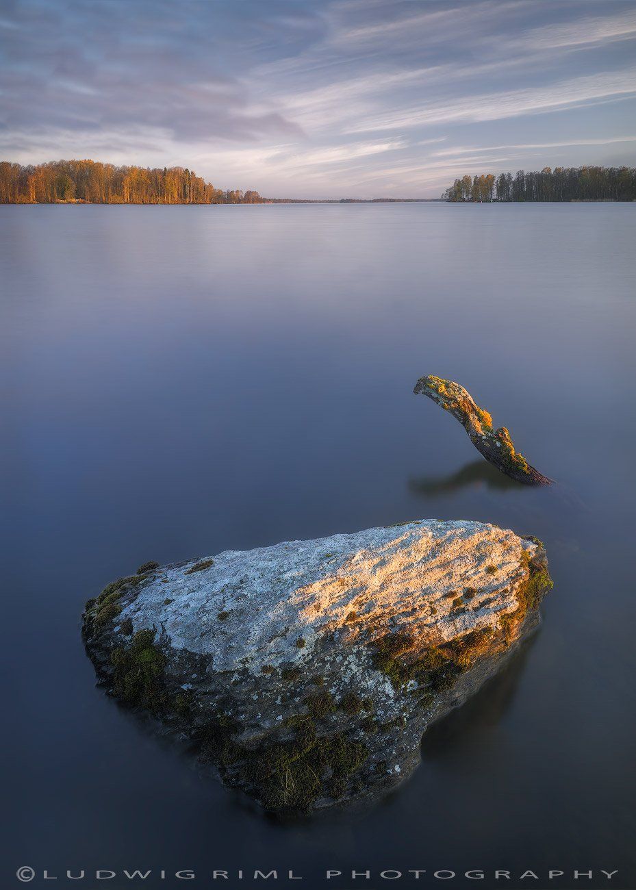 blue, branch, clouds, harmony, hjalmaren, lake, lichenes, lichens, morning, moss, nature, nature sight, outdoors, peace, rock, scandinavia, sunrise, sweden, tranquility, trees, water, Ludwig Riml