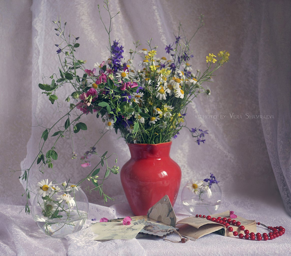 полевые цветы, бусы, фотограф Вера Шамраева, Вера Шамраева