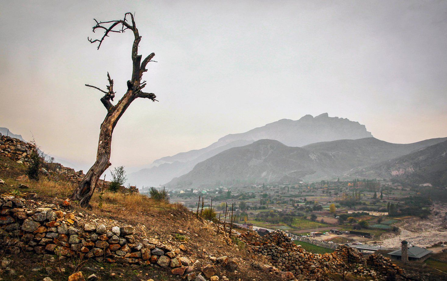 горы,осень,природа,село,туман, Marat Magov