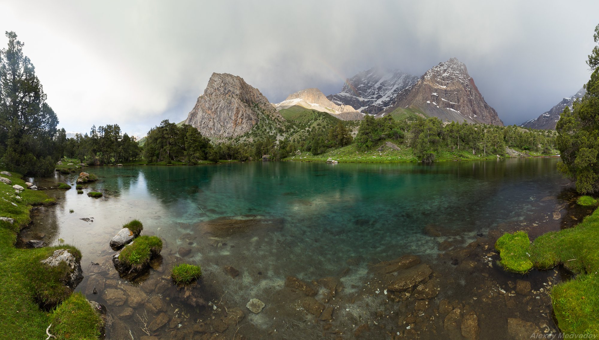 таджикистан, фаны, фанские, озеро, горы, река, панорама, азия, скалы, ледник, Алексей Медведев