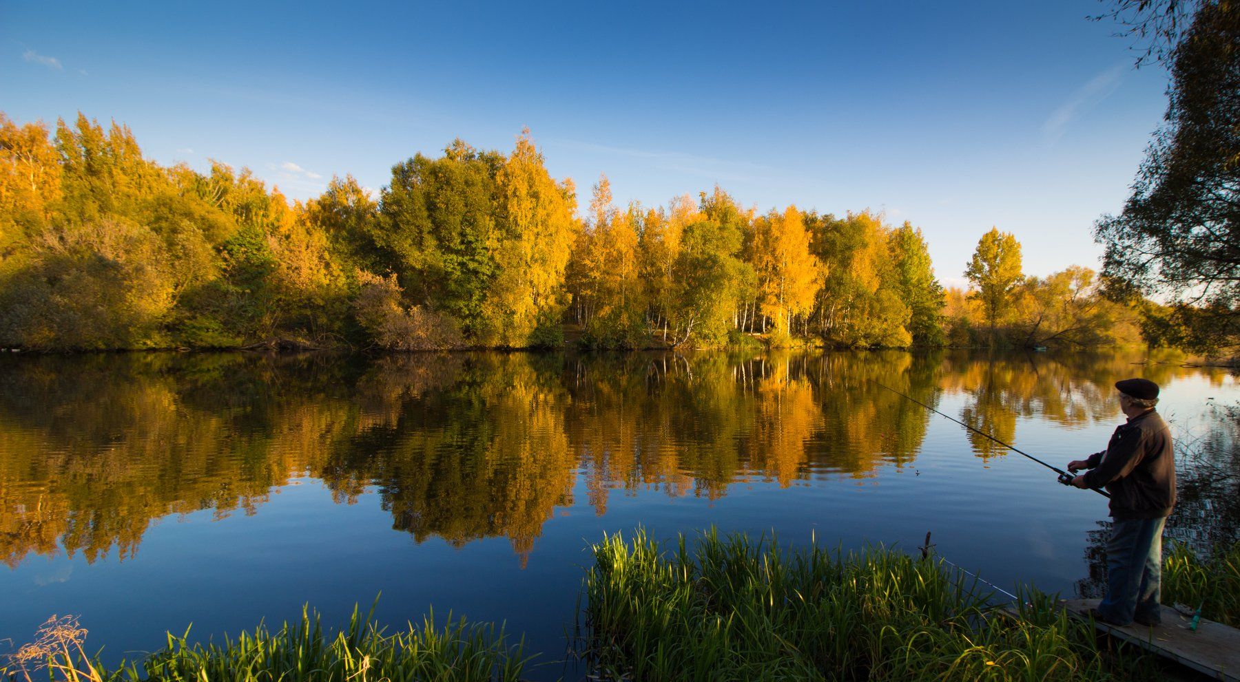 усмань, река, золотая осень, природа, озеро, лесное озеро, лес, осень, рыбалка, Руслан Востриков