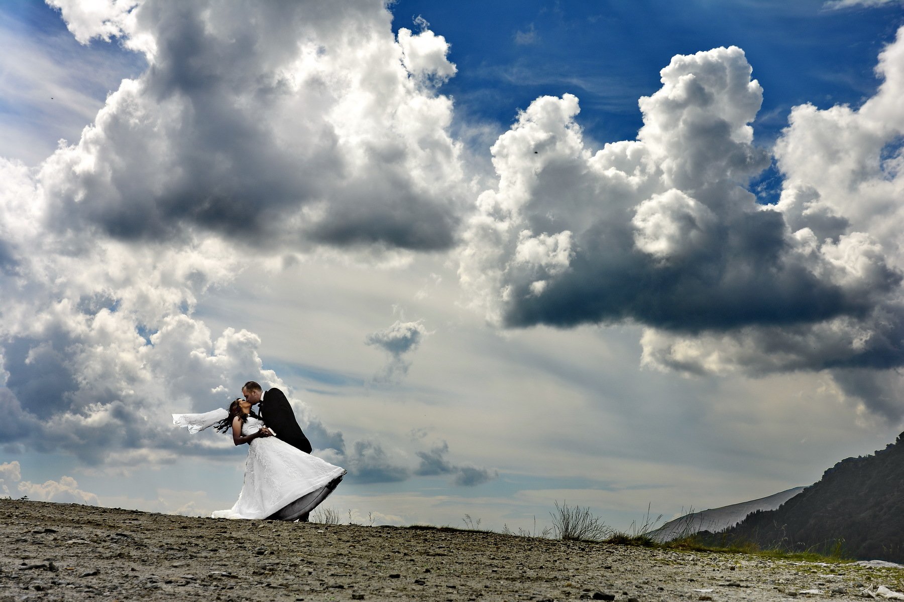 nature, altitude, groom, bride, after_wedding, clouds, Sorin Lazar Photography
