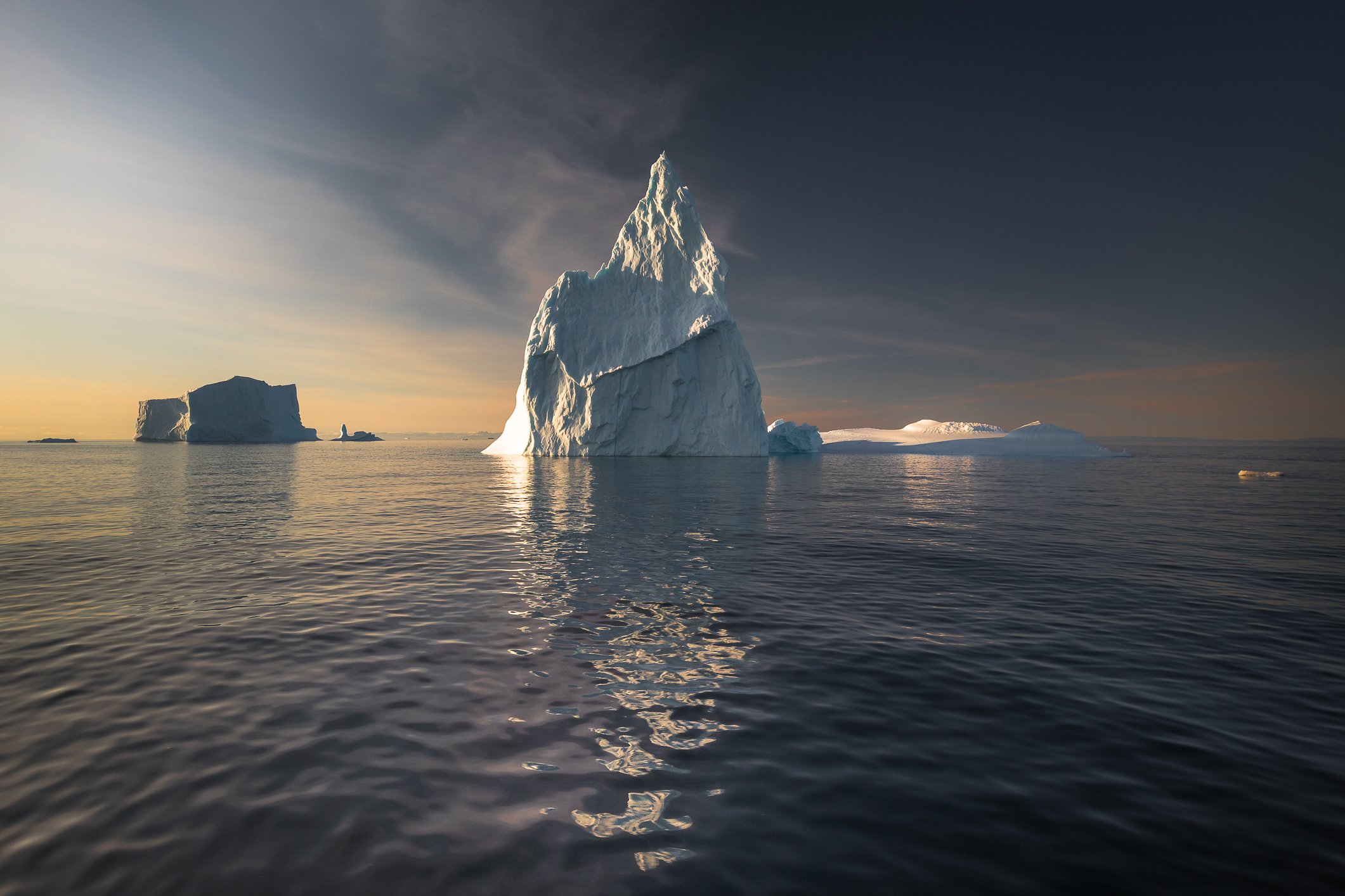 iceberg, greenland,ice,sun, Marek Biegalski