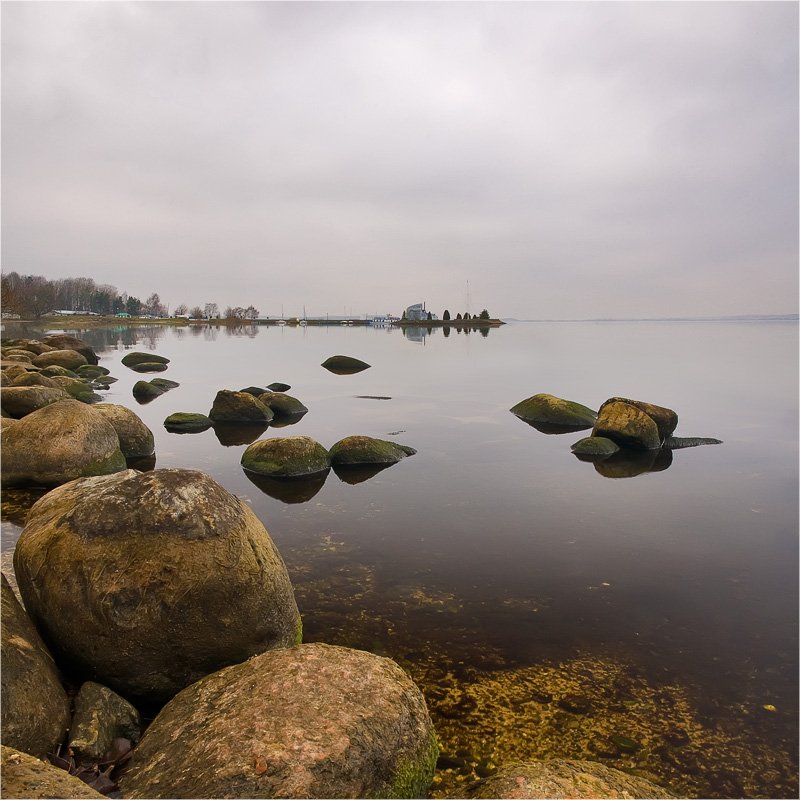 небо, камни, море, штиль, Nethunter