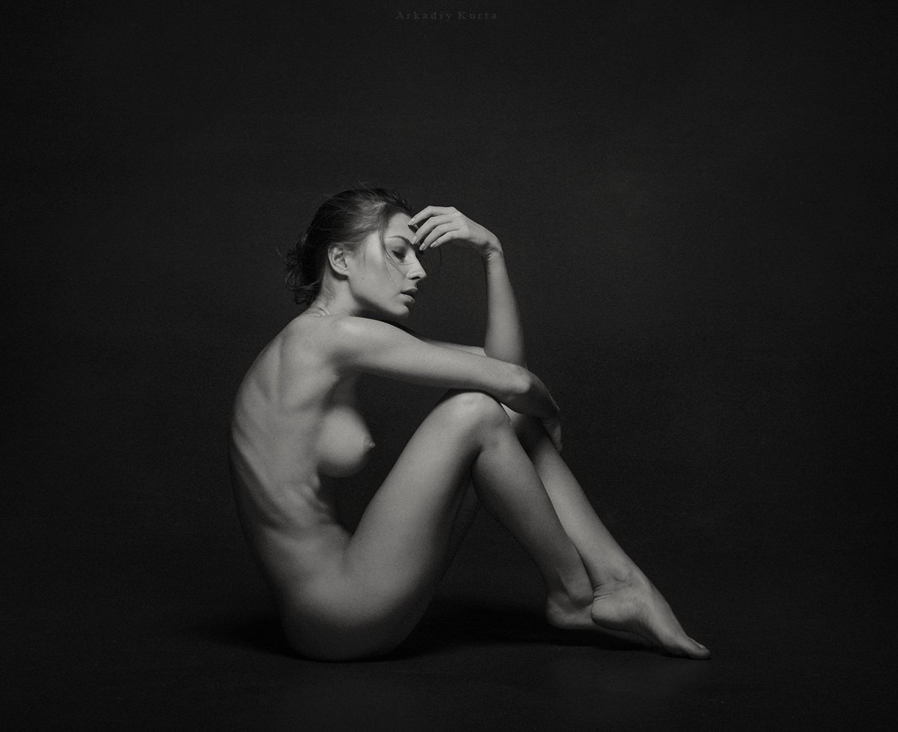 nude  nude woman workshop fine art monochrome arkadiy kurta, Курта Аркадий
