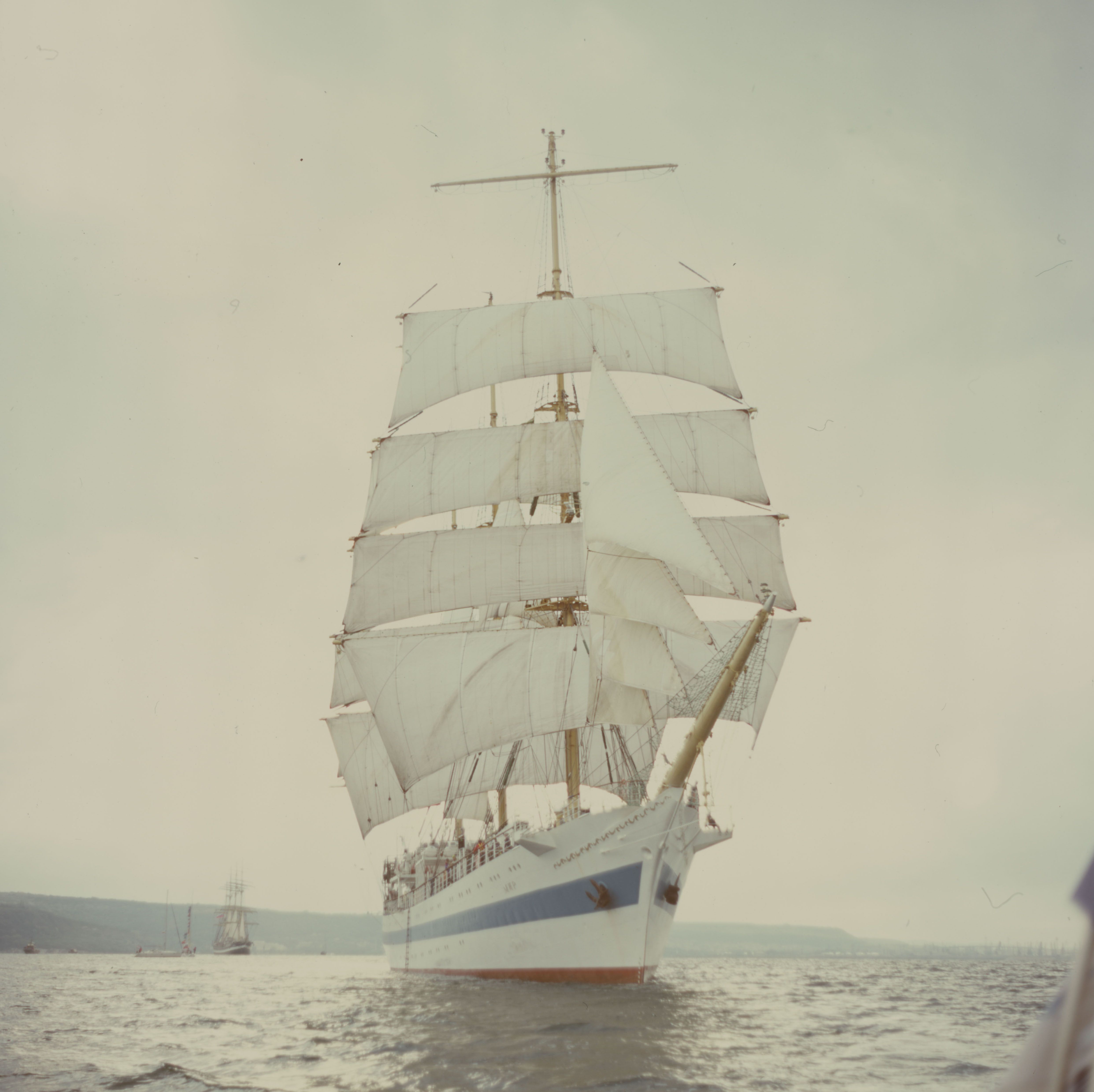 sea, marine, water, seascape, ocean, film, fuji, medium, format, 6x6, color, colour, ship, sail, boat, sailing, Evgeny Ivanov