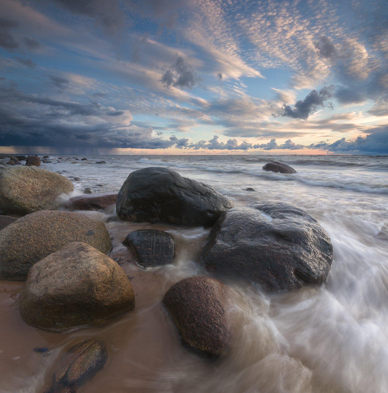 панорама пейзаж море закат латвия, Алексей Мельситов