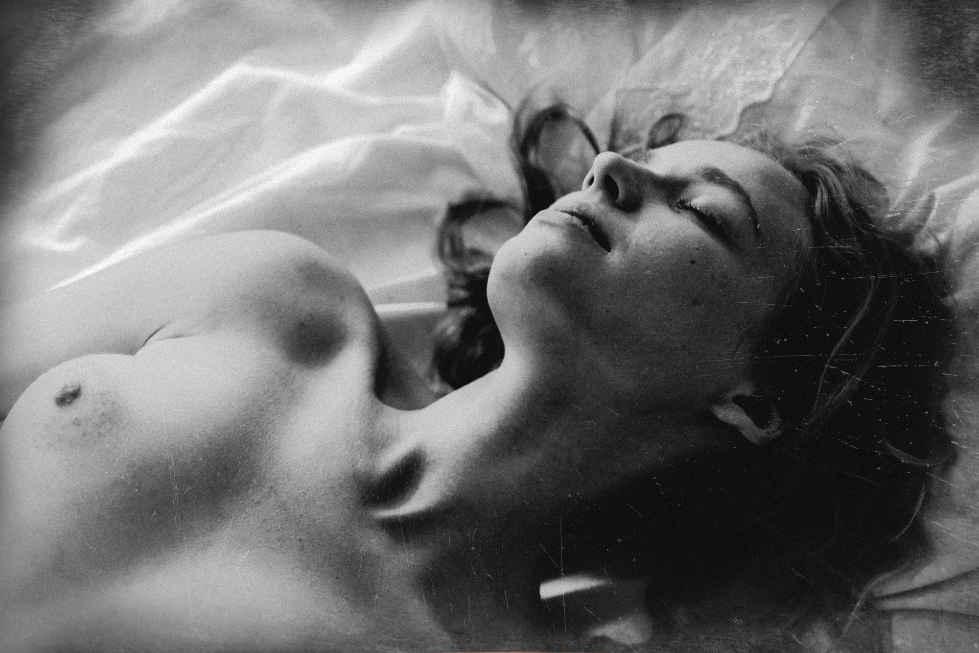 woman, nude, portrait, black and white, emotion, Руслан Болгов (Axe)