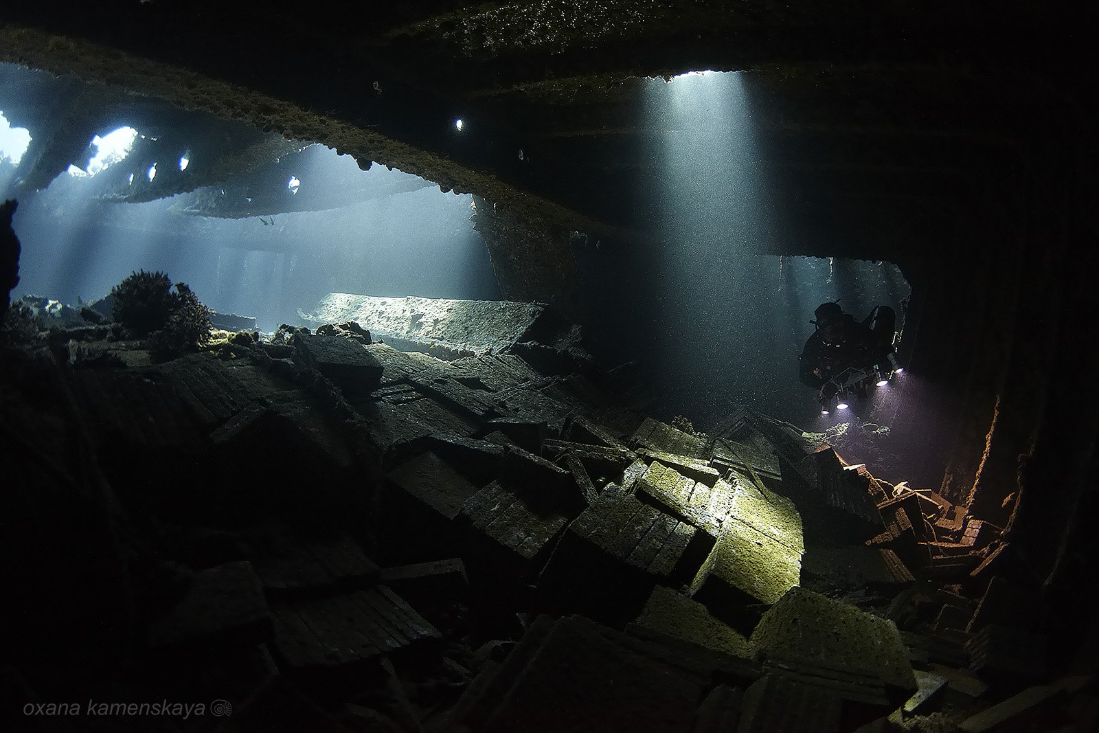 wreck Marcus underwater tile, Оксана Каменская