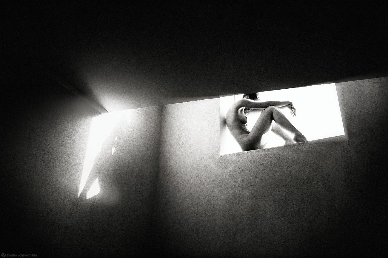 artnude, art nude, naked, female, fineart, bw, naked, body, window, Дмитрий Щекочихин