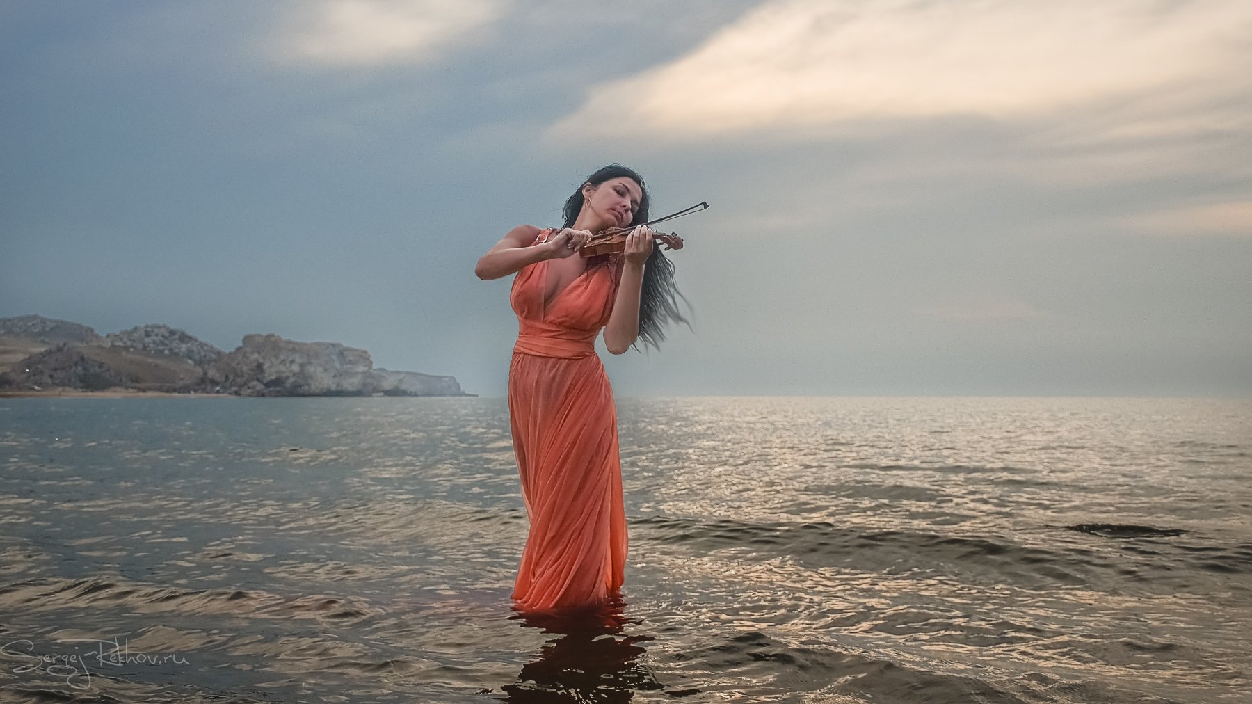 музыка, море, скрипка, модель, портрет, rekhov, Сергей Рехов