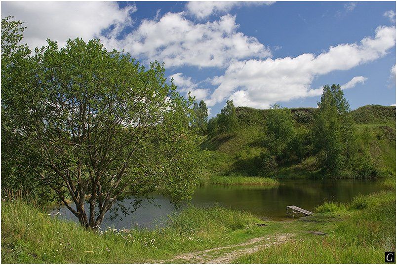 талашкино, лето, озерцо, мостки, Gorshkov Igor_Feanorus