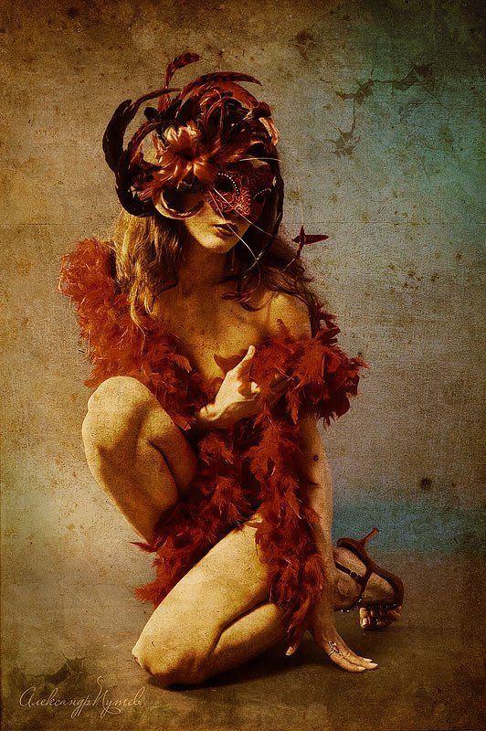 венеция,маска,боа,женщина,стилизация, Александр Путев