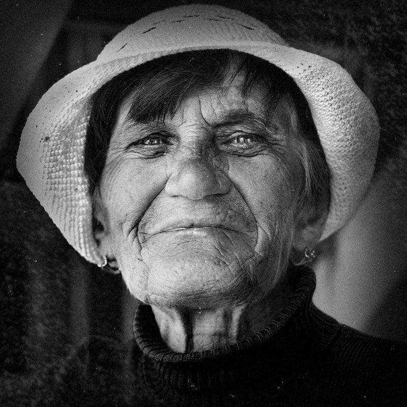 старость, старуха, портрет, жанровый, черно-белый, бабушка, Зуева Юля