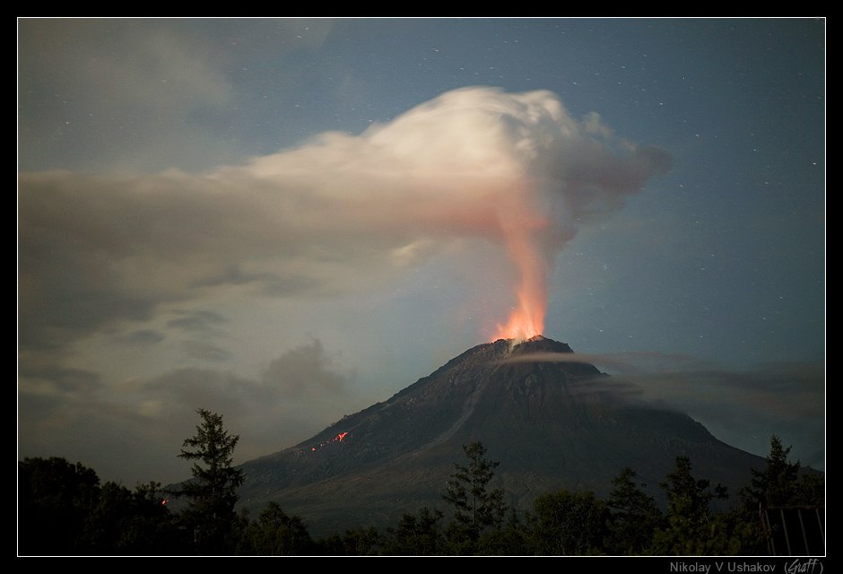 вулкан кизимен, камчатка, извержение, Николай Ушаков (Graff)