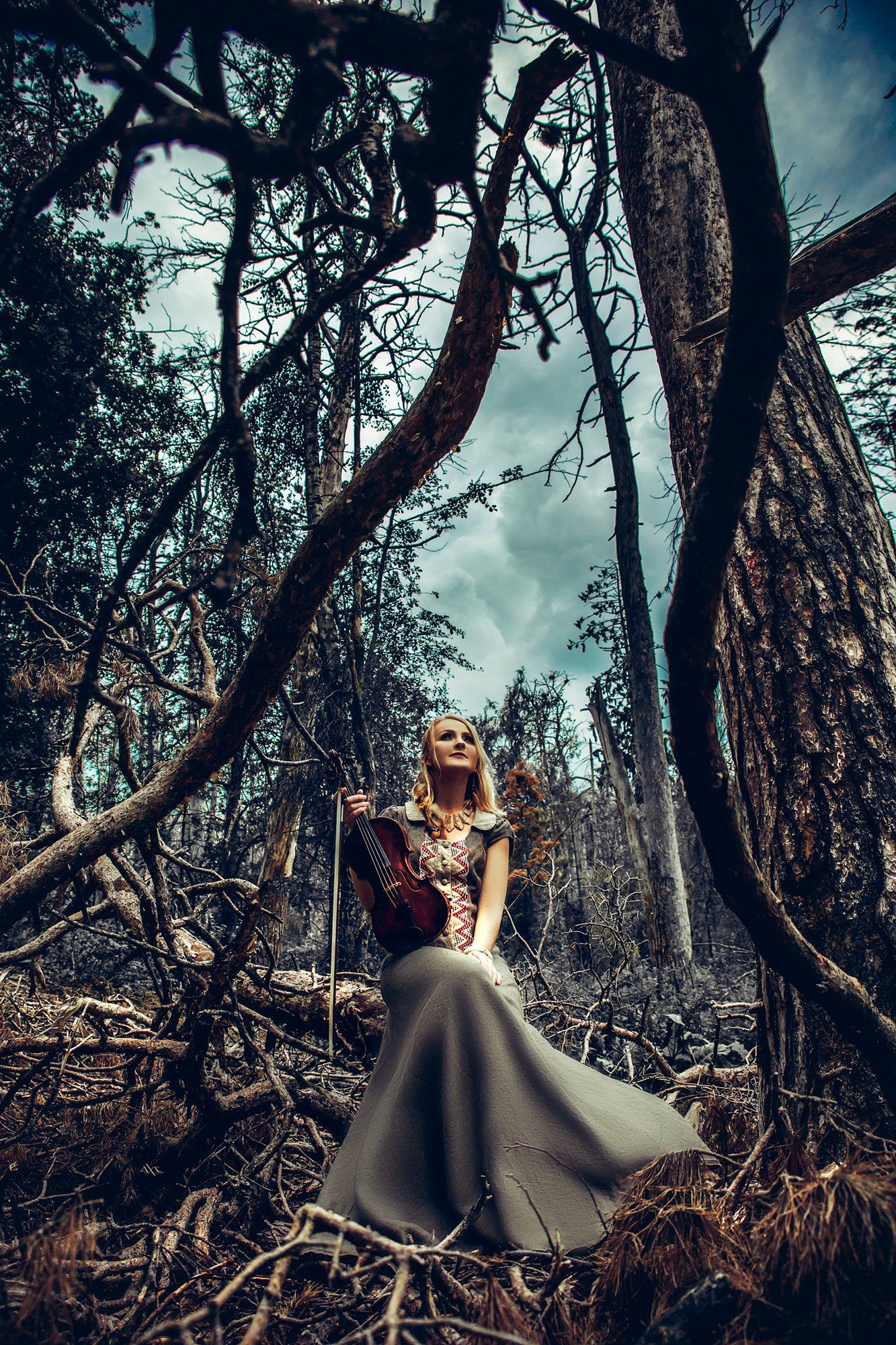 woman, portrait, musician, forest, natural light, art, violin, Руслан Болгов (Axe)