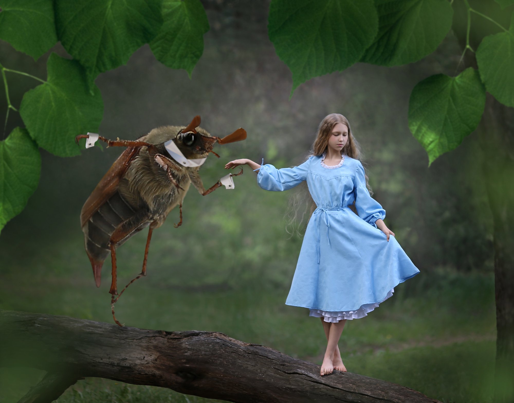 дюймовочка, девочка с жуком, inch, сказка, сказочное фото, Ирина Голубятникова