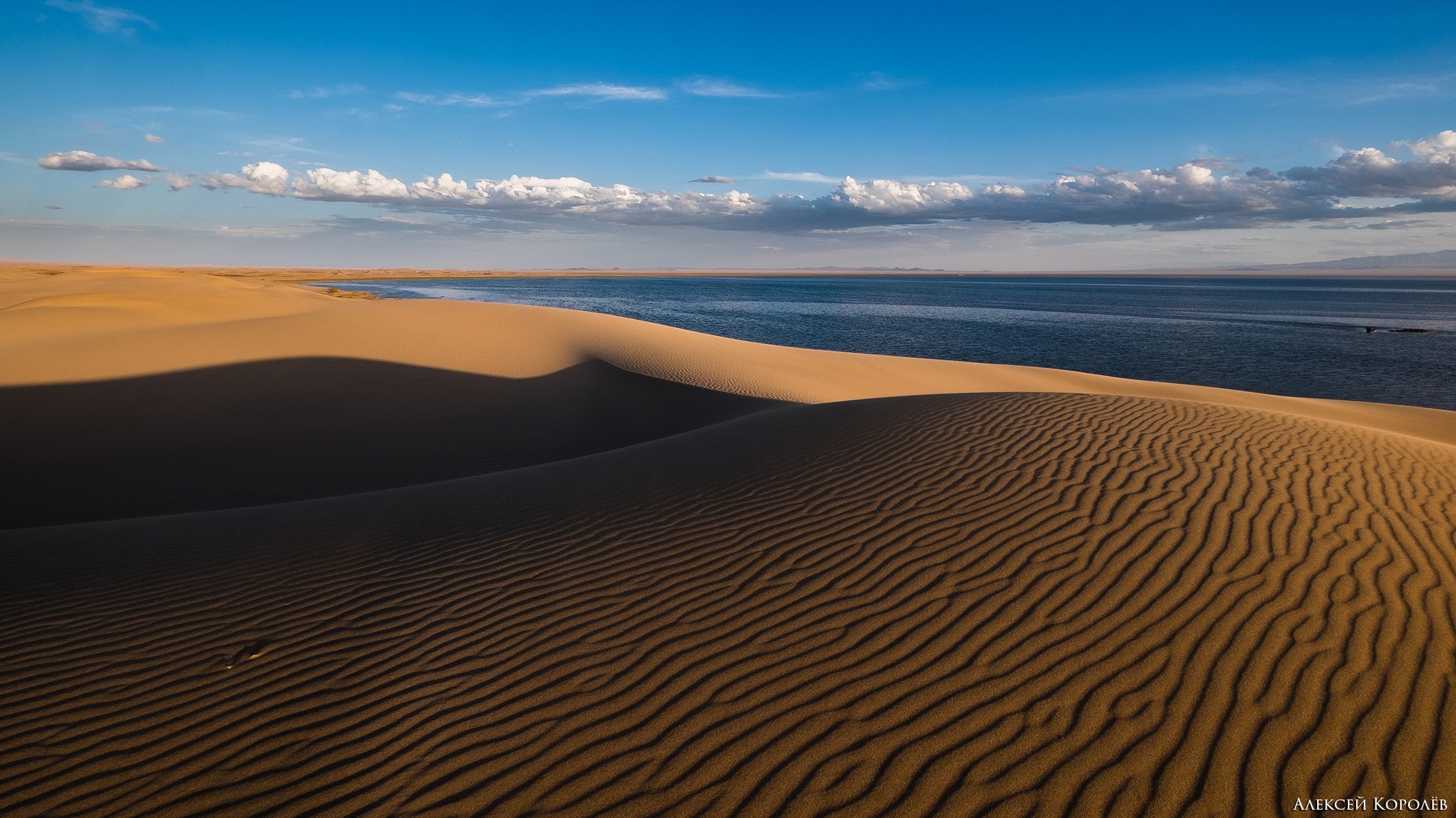 монголия, закат, пустыня, песок, озеро, природа, пейзаж, лето, mongolia, sunset, desert, sand, lake, nature, landscape, summer, Алексей Королёв