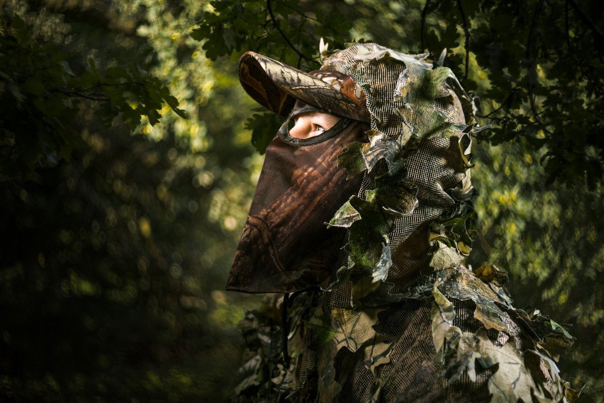 Camouflage, wildlife, portrait,forest, Wojciech Grzanka