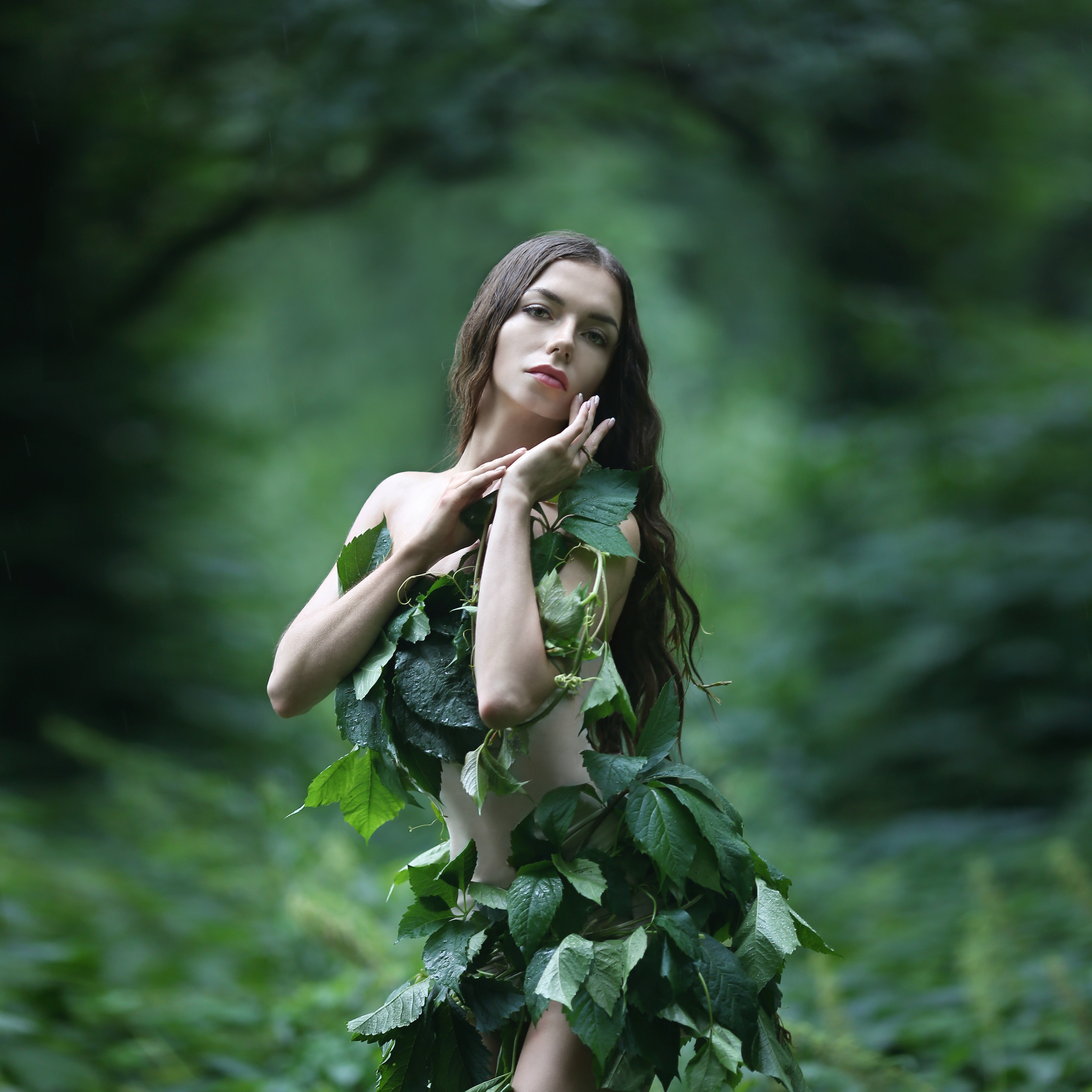 лесная нимфа, девушка в лесу, заросли, девушка в зарослях, Ирина Голубятникова