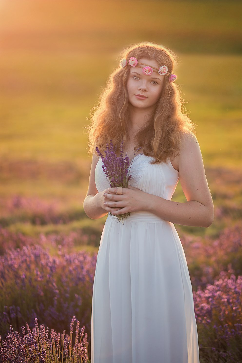 girl, lavender, field, sunset, light, summer, poland, romantic, sunlight, , Patrycja Towarek