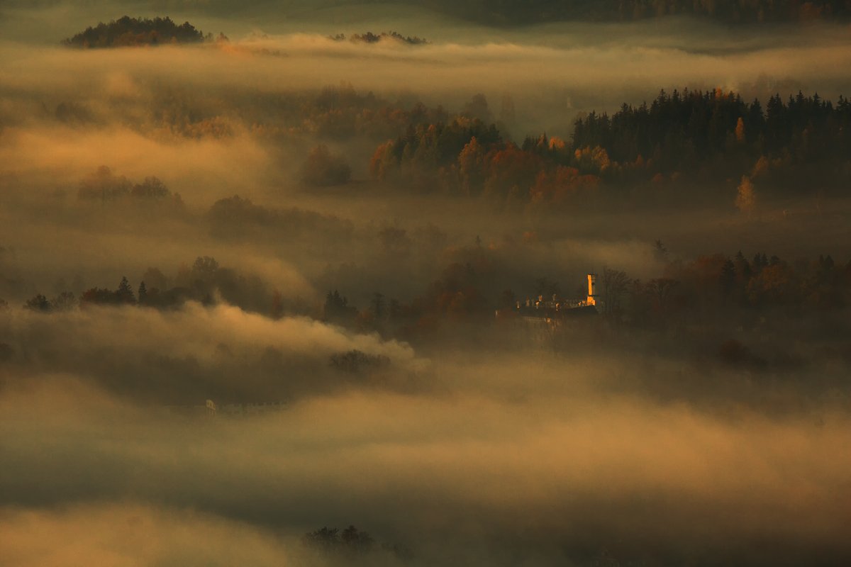 landscape,canon,mist,light,autumn,castle, Iza i Darek Mitręga