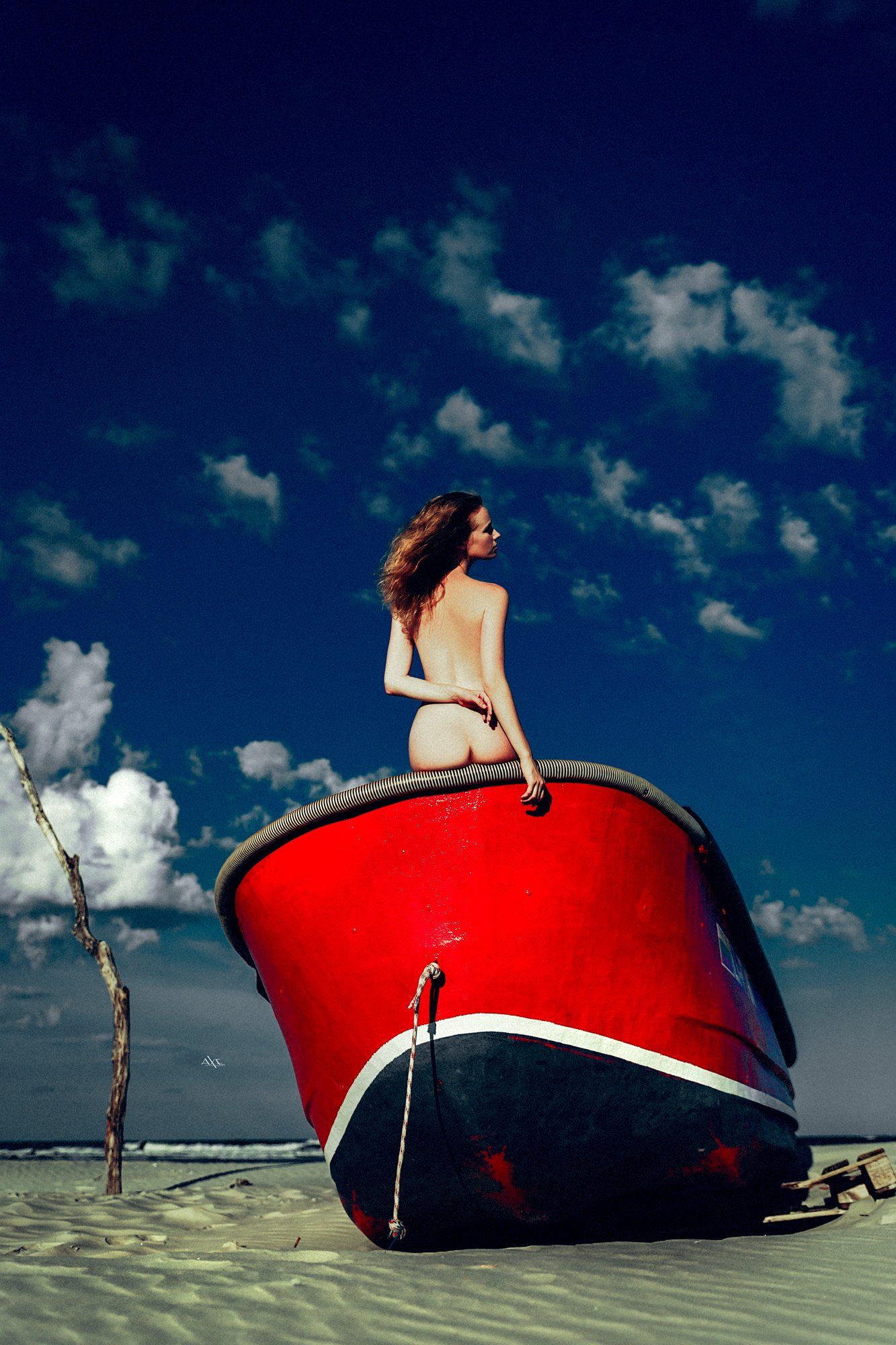 woman, nude, art, natural light, baltic sea, boat, Руслан Болгов (Axe)