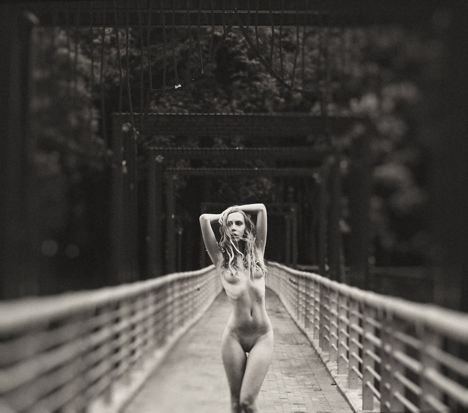 artnude, art nude, naked, female, fineart, bw, naked, body, outdoors, bridge,, Дмитрий Щекочихин