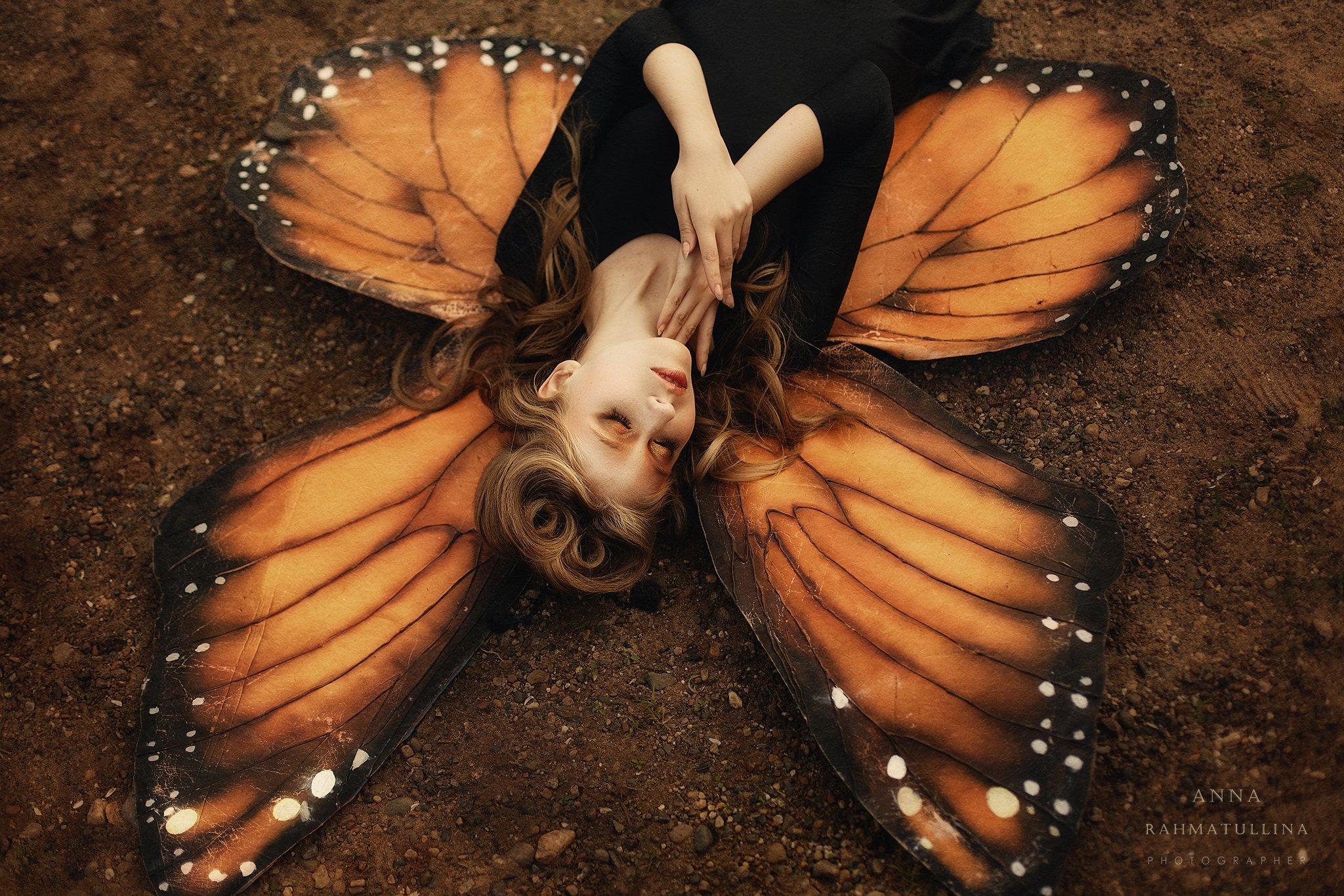 стилизованная съемка, бабочка, крылья, Анна Рахматуллина