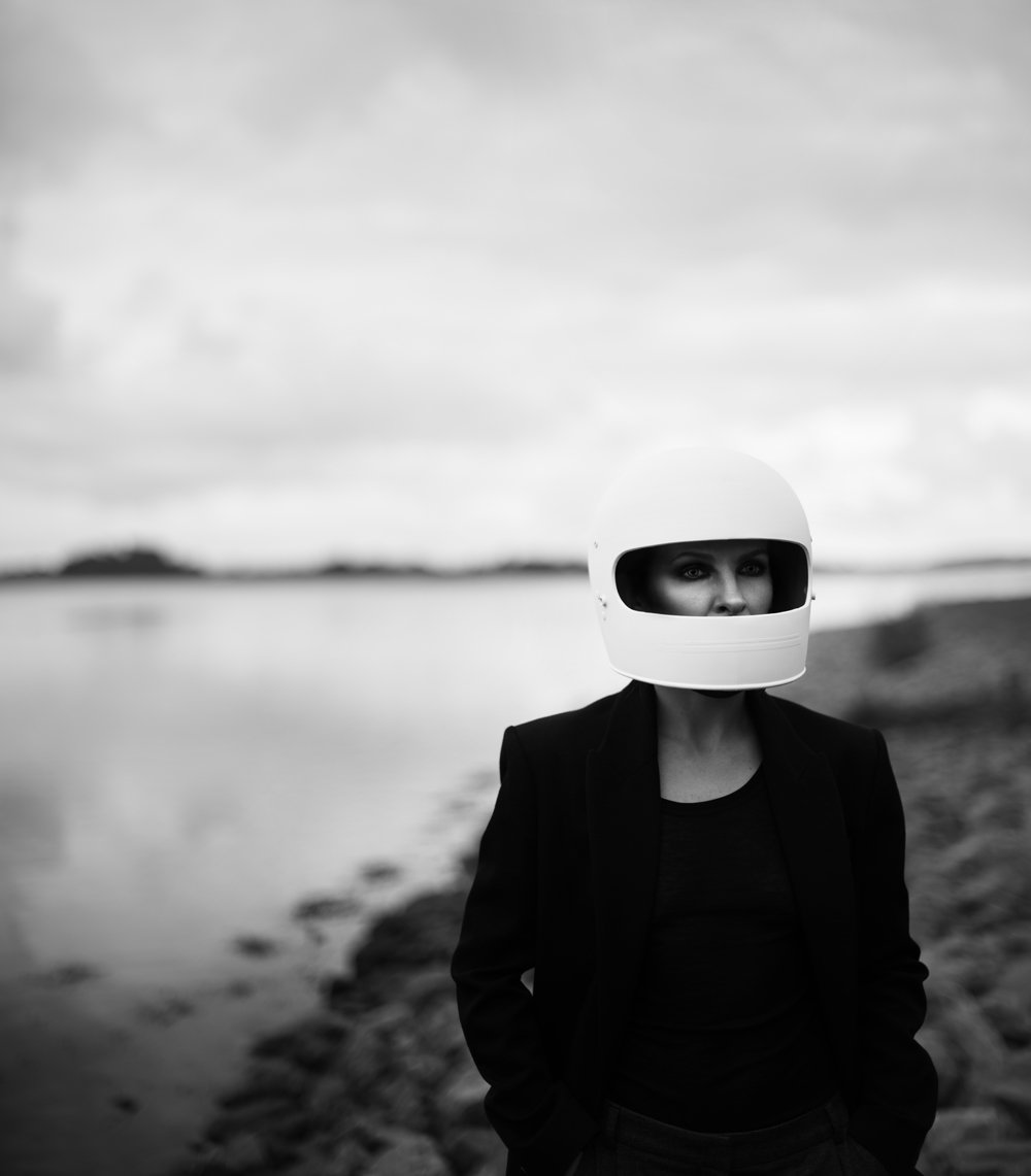 #helmet #black&white #mood #portrait, rafal wroblewski