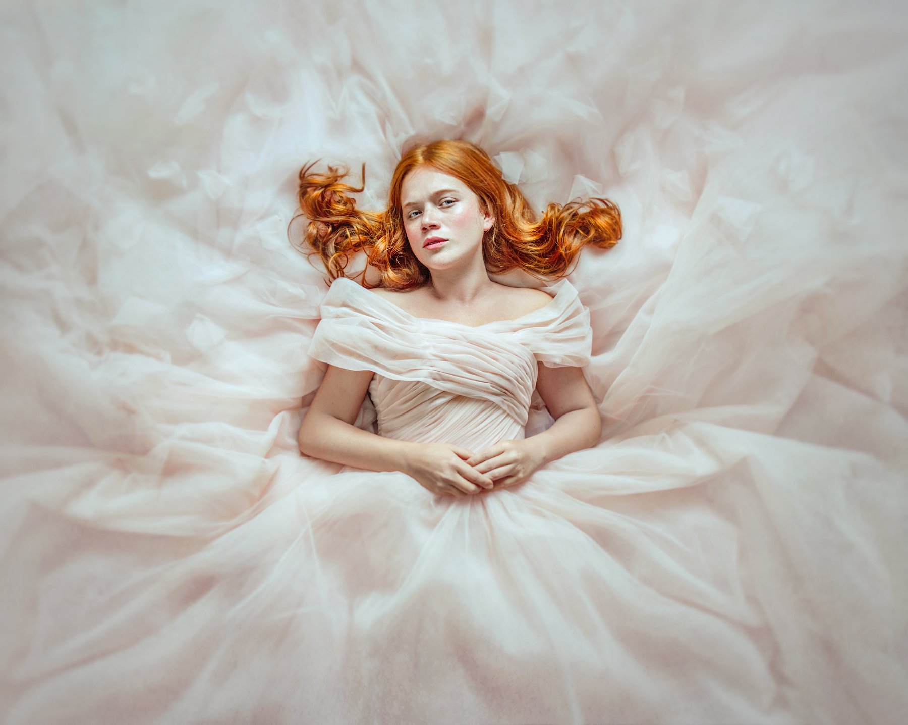 портрет, portrait, red hair, dress, платье, рыжие волосы, Amina Donskaya