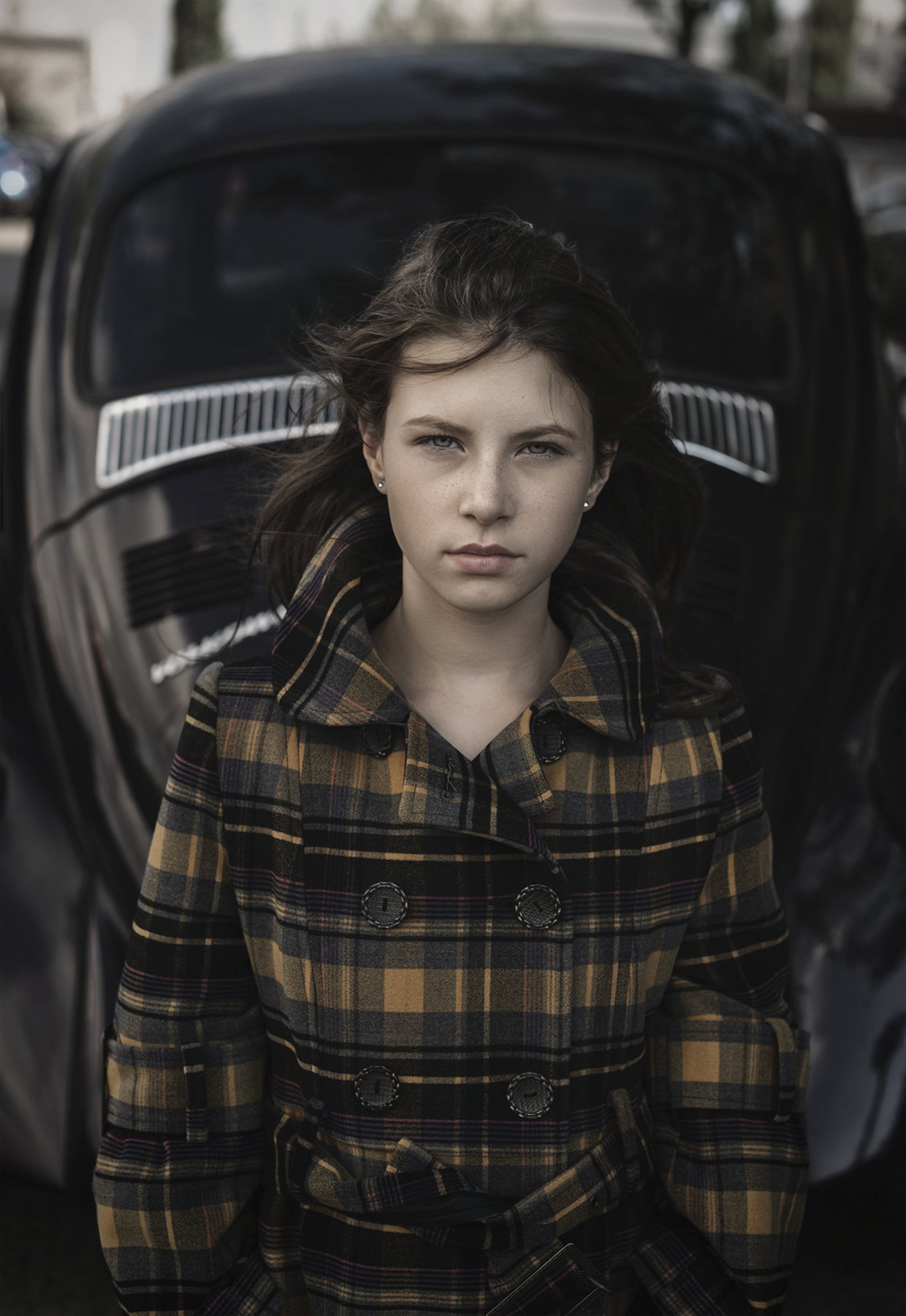 портрет,жанровый портрет , женщина, ретро , автомобиль , красивая, Natalia Kholodova