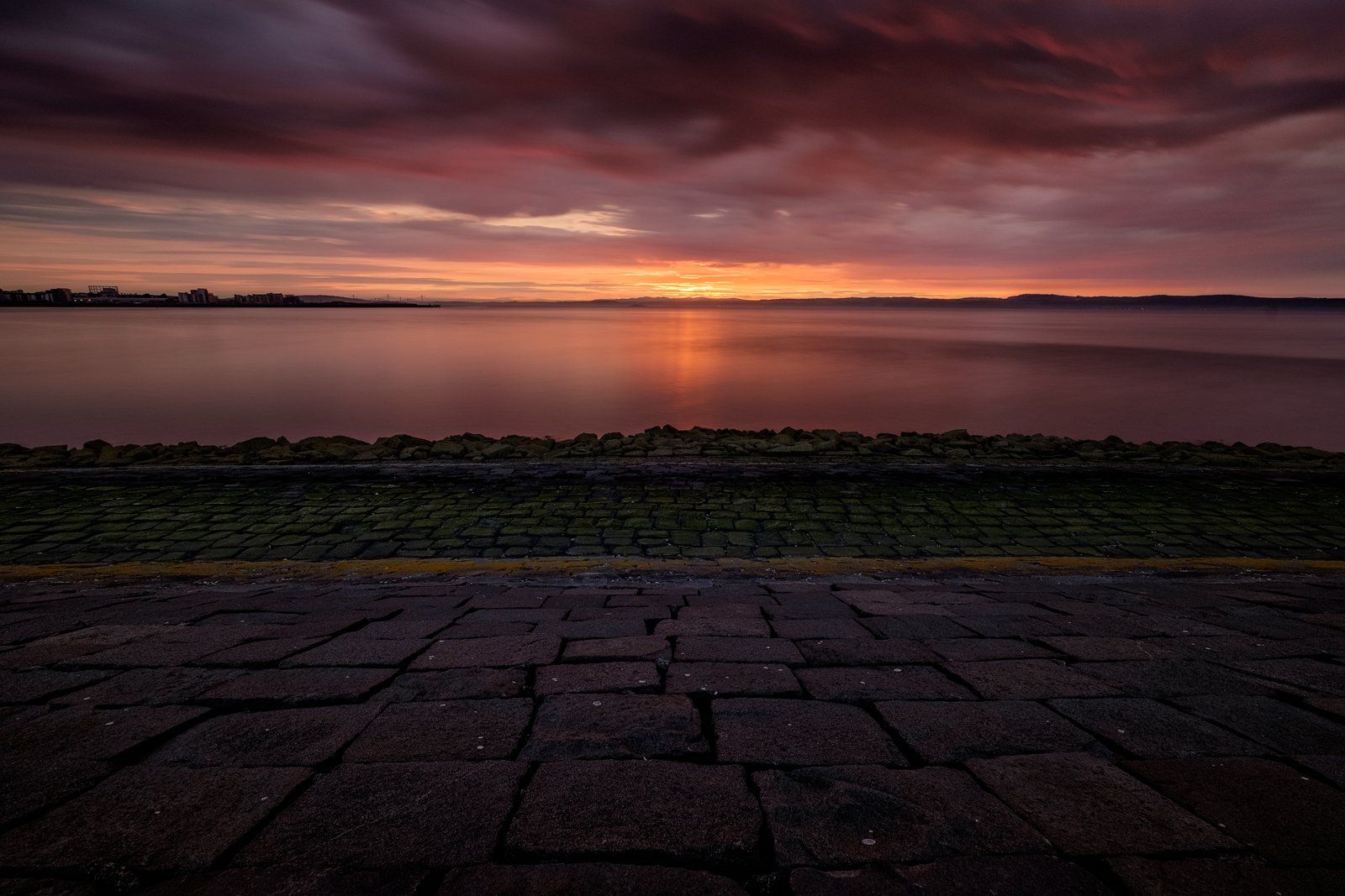 закат, Эдинбург, Шотландия, море, пейзаж, Александр Панфилов