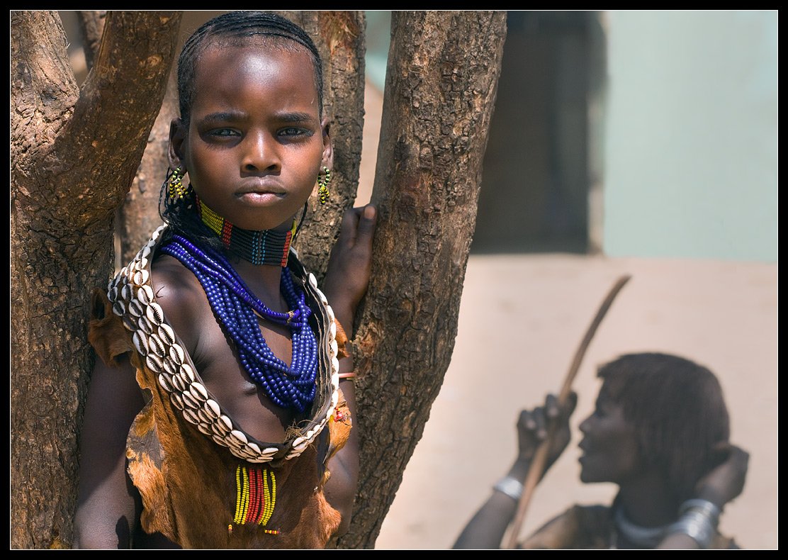 эфиопия, девочка, племя, хамер, Виктория Роготнева