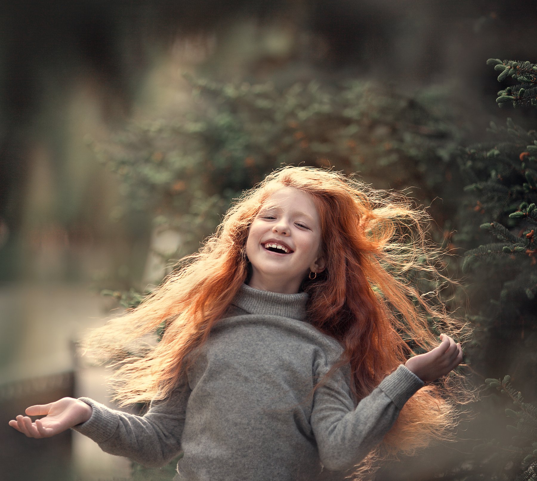 детство счастье смех  радость девочка рыжая, Екатерина Годова
